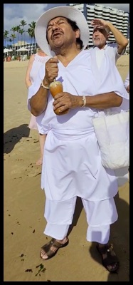 05-3-de-Marzo- Pagamentos e Oferendas Venerable Mamo Arwa Viku  realizados hoje pela manhã na praia Jardim de Alah - Salvador, Bahia